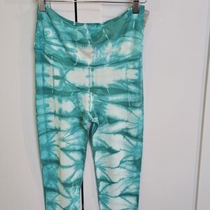 NUX Teal Tie-Dye Leggings